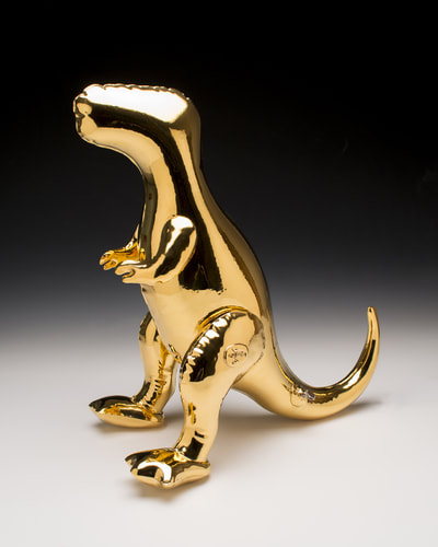 Gold T-Rex by Brett Kern